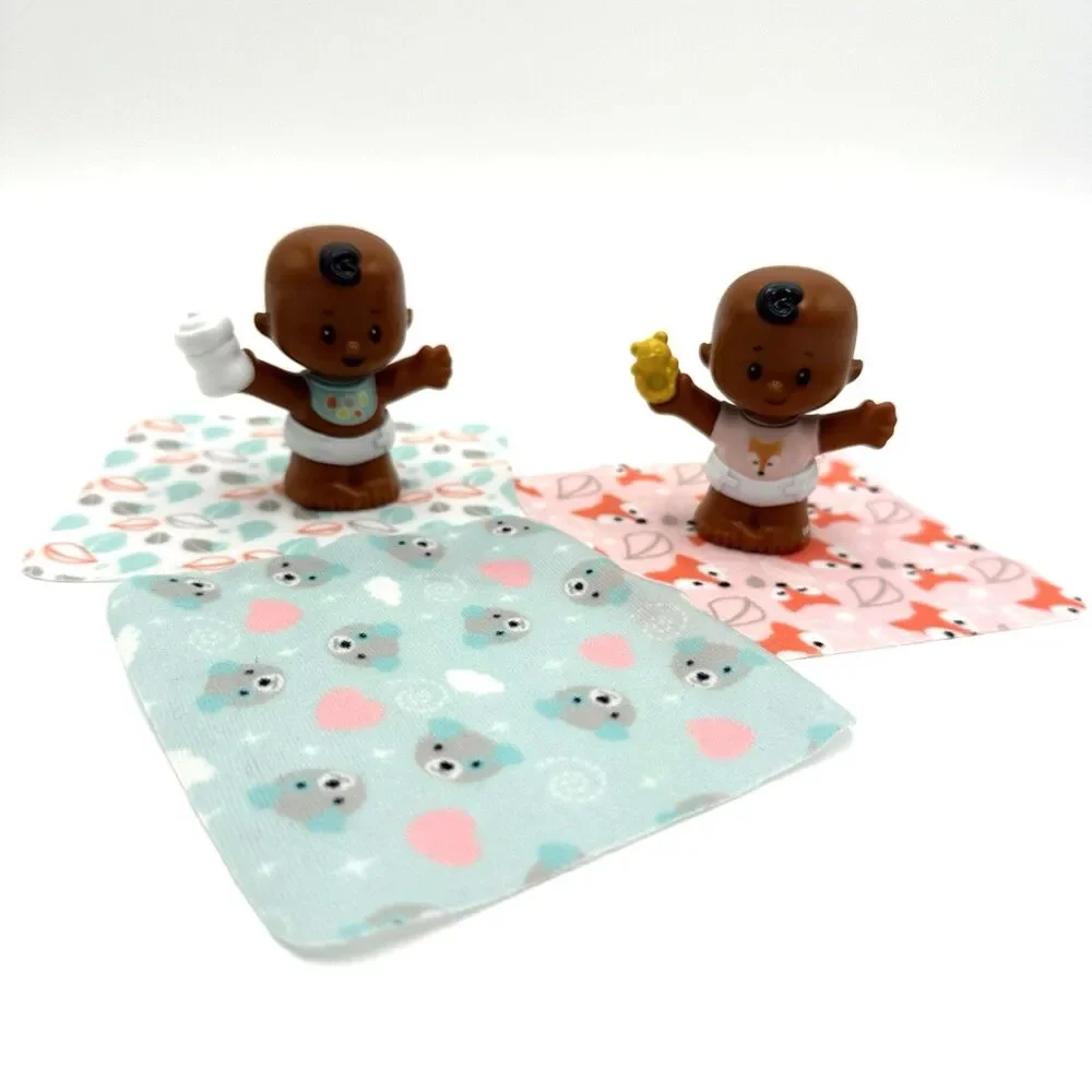 Fisher-Price Little People Snuggle Twins Boys African American Toddler Toys FP - Picture 2 of 9